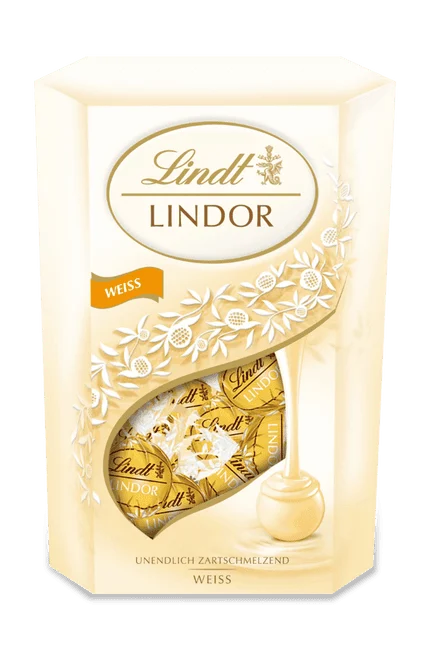 LINDT Lindor Weiß – Produktabbildung